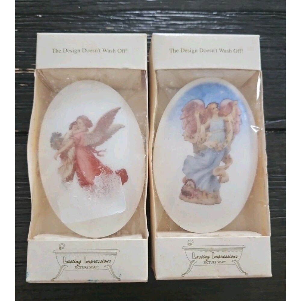 Lasting Impressions Picture Soap: Angel Picture Vintage Burlington